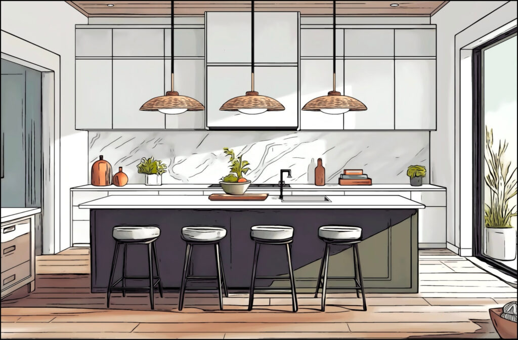 Learn how to use AI and Procreate to create Interior Design drawings